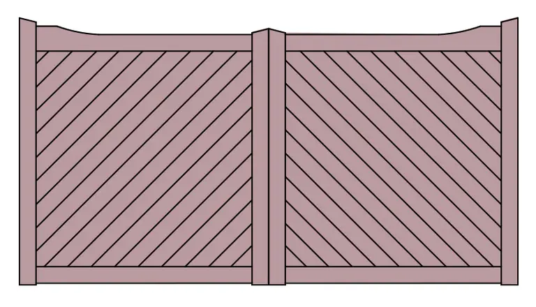 Hammersmith hardwood gate design drawing