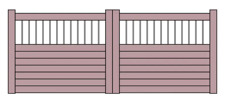 Regency hardwood gate design drawing